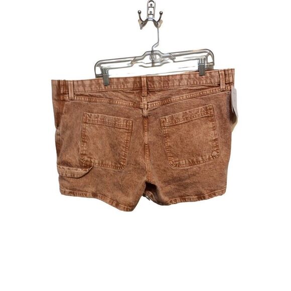 Isabel Side Panels Short 16 Rust Cotton/Polyester/Spandex - Picture 2 of 4